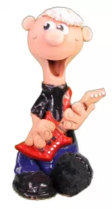 Extra figúrka - muž, žena s elektrickou gitarou Muž