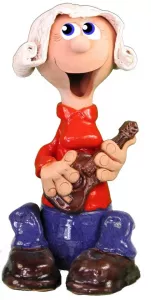 Extra figúrka - s akustickou gitarou muž, žena Žena