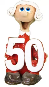 Extra žena s číslom k narodeninám 50