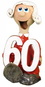 Extra žena s číslom k narodeninám 60