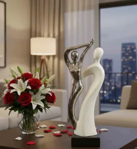 Párik strieborno-biely WS1577