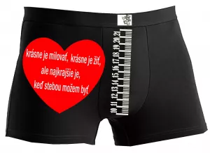 Boxerky krásne je milovať, krásne je žiť, ale najkrajšie je, keď s tebou môžem byť.