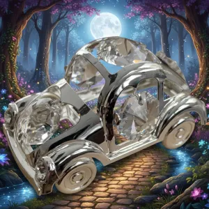 Postriebrená dekorácia Beetle Car (Chrobák)