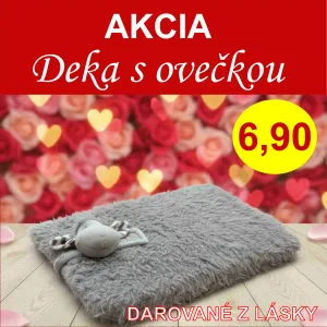 Mäkučká plyšová deka s ovečkou