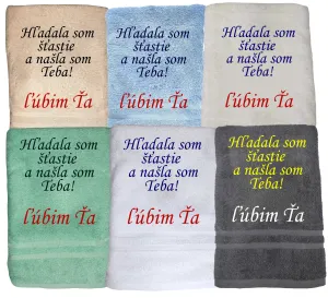 Osuška hľadala som šťastie a našla som teba