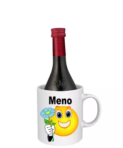 Hrnček s vínom a menom - pre muža