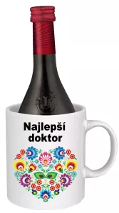 Hrnček SK s vínom - najlepší doktor Biele víno