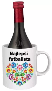 Hrnček SK s vínom - najlepší futbalista Biele víno