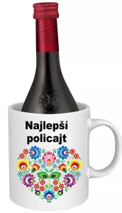 Hrnček SK s vínom - najlepší policajt Červené víno