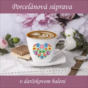 Súprava Lazar - dve šálky s podšálkami