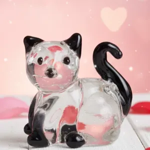 Mačiatko sklenené čierne