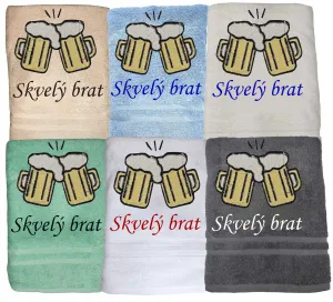 Osuška pre pivára - skvelý brat.