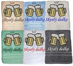 Osuška pre pivára - skvelý dedko.