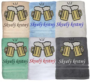 Osuška pre pivára - skvelý krstný.