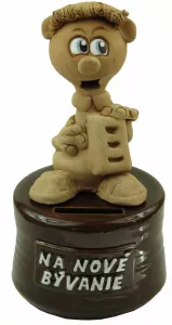 Pokladnička s postavou - na nové bývanie muž