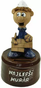 Pokladnička s postavou - murár