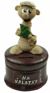 Pokladnička s postavou - na úplatky muž