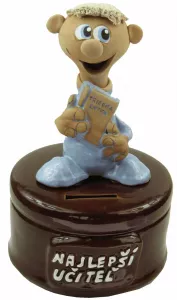 Pokladnička s postavou - učiteľ