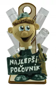 Stromček s pohárikmi a figúrkou - najlepší poľovník