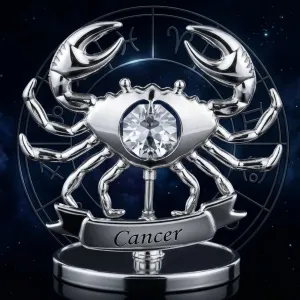 Postriebrená figúrka Znamenie RAK (s krištáľom)