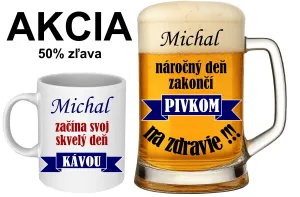 Pivný pohár a hrnček