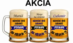 Pohár na pivo s menom na želanie