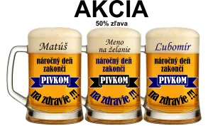 Pohár na pivo s menom na želanie