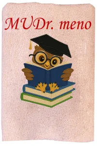 Osuška pre študentov s menom a titulom MUDr.