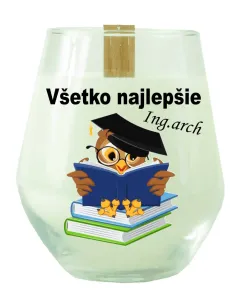 Sviečka zo sójového vosku – k promóciám s titulom Ing.arch