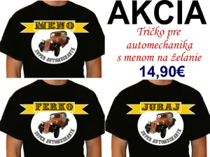 Tričko pre automechanika s menom na želanie