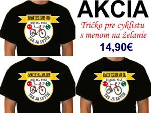 Tričko pre cyklistu s menom