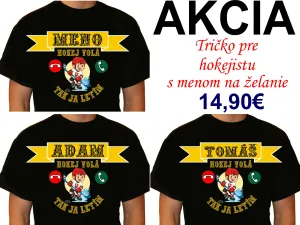 Tričko pre hokejistu s menom