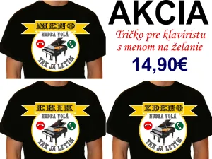 Tričko pre klaviristu s menom