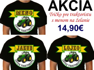Tričko pre super traktoristu s menom