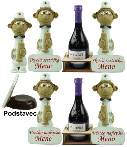 Figúrka pre sestričku s menom a výročným číslom na želanie
