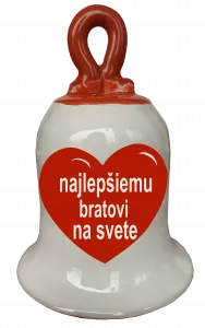 Zvonček so srdiečkom - najlepšiemu bratovi