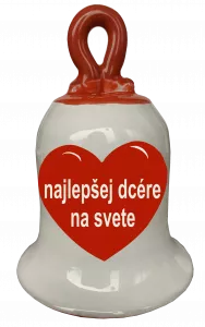 Zvonček so srdiečkom - najlepšej dcére na svete