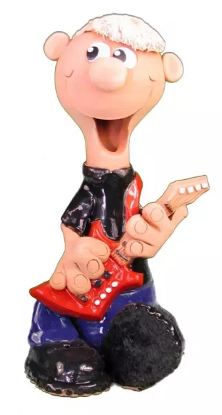 Extra figúrka - muž, žena s elektrickou gitarou Muž