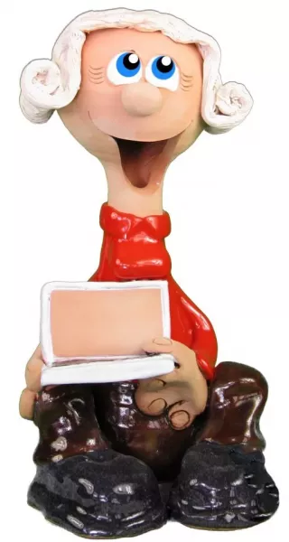 Extra žena s počítačom