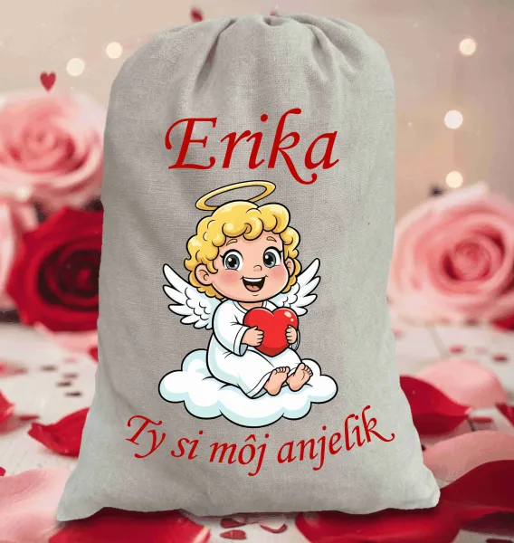 Darčekové vrecko - anjelik s menom