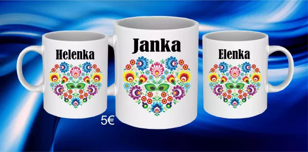 Hrnček a meno na želanie SK