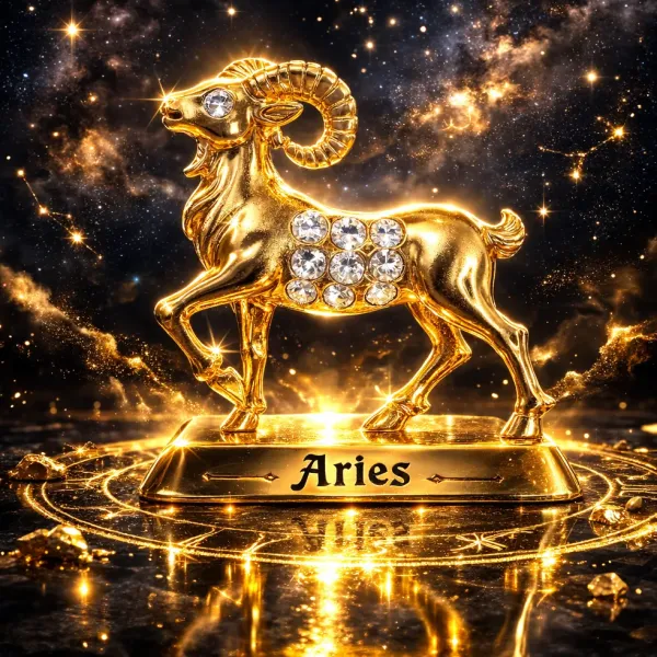 Pozlátené znamenie zverokruhu – Baran