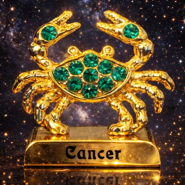 Pozlátené znamenie zverokruhu – Rak