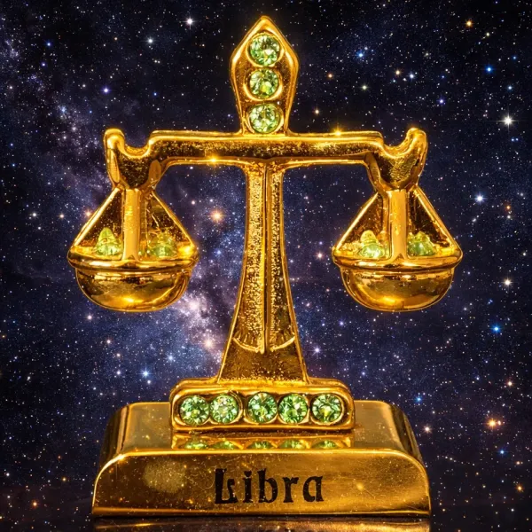 Pozlátené znamenie zverokruhu – Váhy