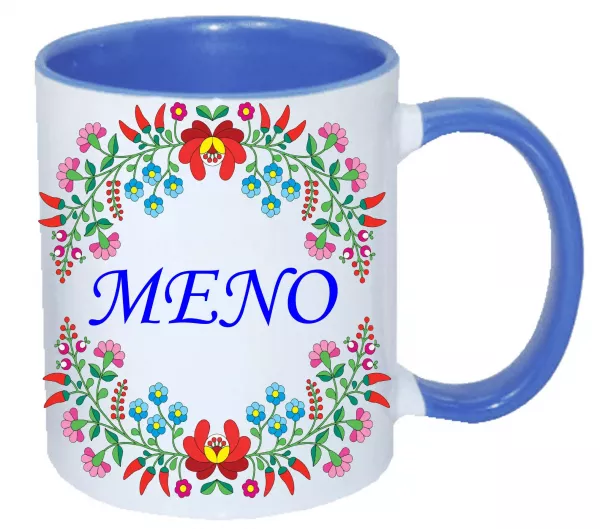 Hrnček SKK farebný s menom Modrá
