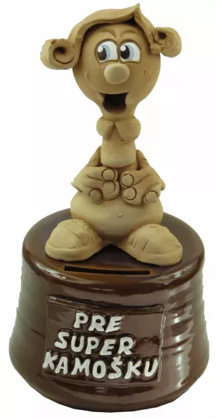 Pokladnička s postavou - kamoška