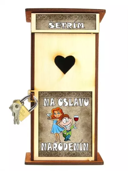 Pokladnička WC - na oslavu narodenín