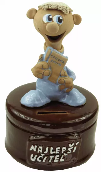 Pokladnička s postavou - učiteľ