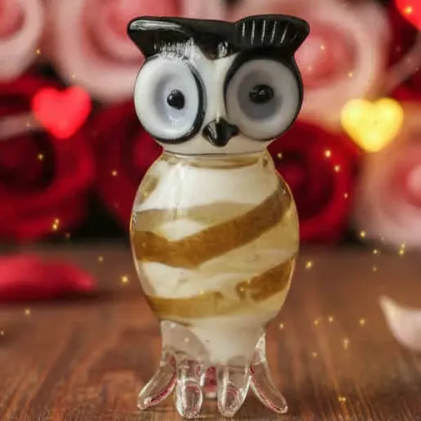Sklenená sovička N6