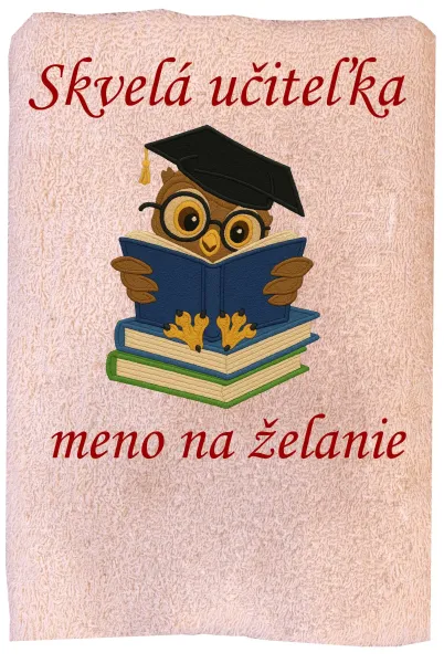 Osuška pre učiteľku s menom